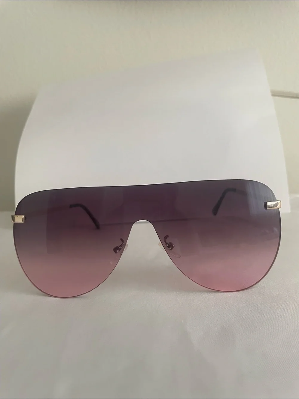 Women’s Gradient Purple Shield Sunglasses